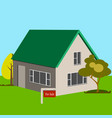 House for sale icon vector image