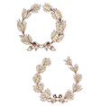 Vintage laurel wreathes vector image