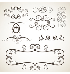 Calligrephic elements vector image