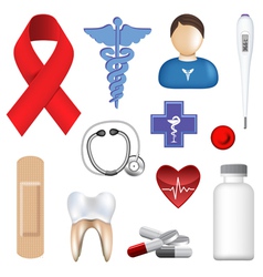Medical objects vector image