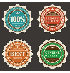 Vintage stickers and labels vector image