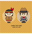 Card costume party vector image