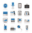 Business and office icons vector image