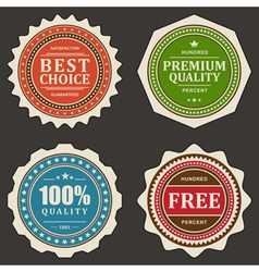 Vintage stickers and labels vector image