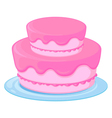 A birthday cake vector image