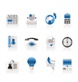 Business and office icons vector image