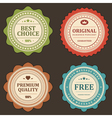 Vintage stickers and labels vector image