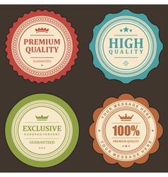 Vintage stickers and labels vector image