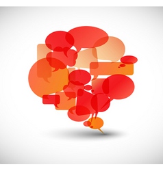 Speech bubble vector image