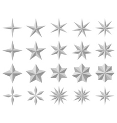 Facet stars Facet stars vector image
