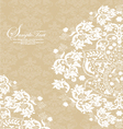 Vintage Lace And Damask Invitation vector image