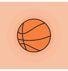 Basketball ball icon vector image