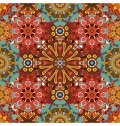 Seamless texture with abstract flowers vector image