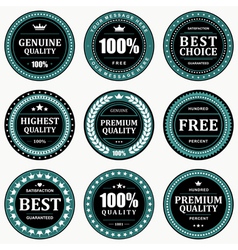 Vintage signs and labels vector image