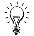 Abstract lightbulb vector image
