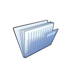 Folder with documents vector image