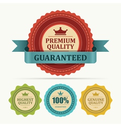 Vintage stickers and labels vector image