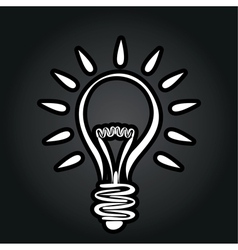 Abstract lightbulb vector image