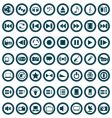 Musical icons set vector image