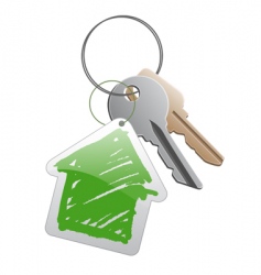 Keys with trinket vector image