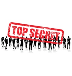 Business people secret vector image