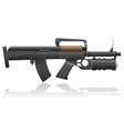 Machine gun with a grenade launcher vector image