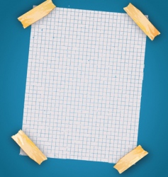 Aged realistic piece of paper vector image