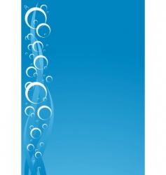 Water with bubbles vector image