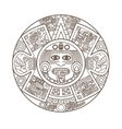 Stylized aztec calendar vector image