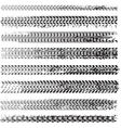 Dirty tire tracks vector image