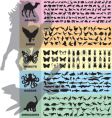 Animal silhouette vector image