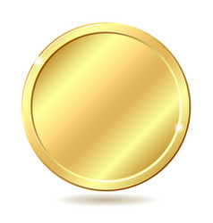Golden coin vector image