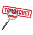 Top secret vector image
