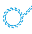 Foot print concept vector image
