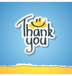 Thank you vector image