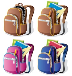 School backpack vector image