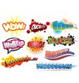 Comic book explosion vector image