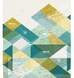 Retro Geometric Background vector image