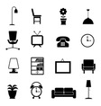 Furniture icon set vector image