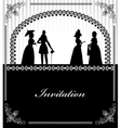 Wedding invitation vector image