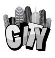 City text vector image
