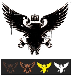 Heraldry eagle vector image