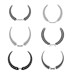 Set of garlands vector image