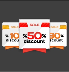 Sale or discount tag vector image