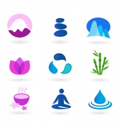 Yoga icon vector image