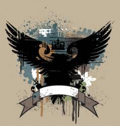 Heraldry grunge page vector image