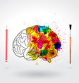 Creativity brain vector image