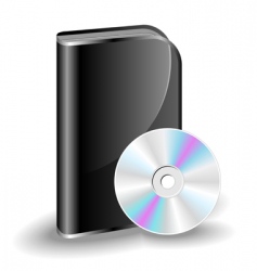 Cd dvd box vector image