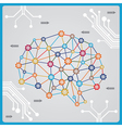 Process of brain with circuits Process of brain with circuits vector image