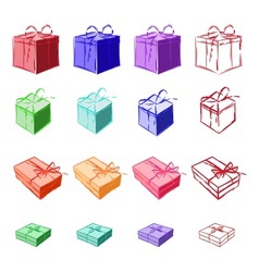 Gift boxes vector image